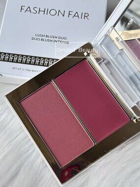 New Fashion Fair Cream and Powder Blush Duo~Rich Plum~Full size 5 g+3.4 g